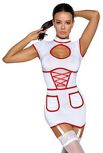 Cottelli Nurse Costume Pixy, kostýmek sexy doktorka S