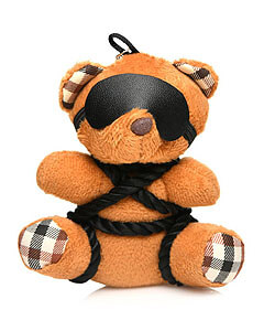 Rope Teddy Bear Keychain, klíčenka svázaný medvídek
