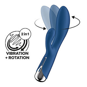Satisfyer Spinning Rabbit 1 (Blue), točící vibrátor