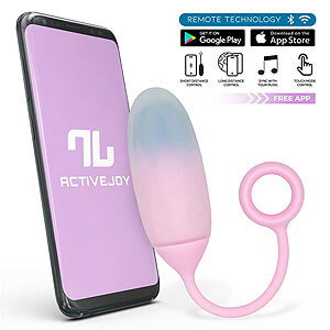 IntoYou ActiveJoy App Egg (Pink), vibrační vajíčko s ovládáním telefonem