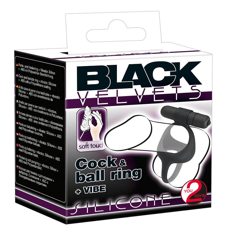 Black Velvets Cock & Ball Ring