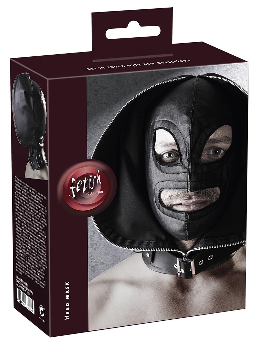 Dvojitá fetish maska Fetish Collection Double Mask