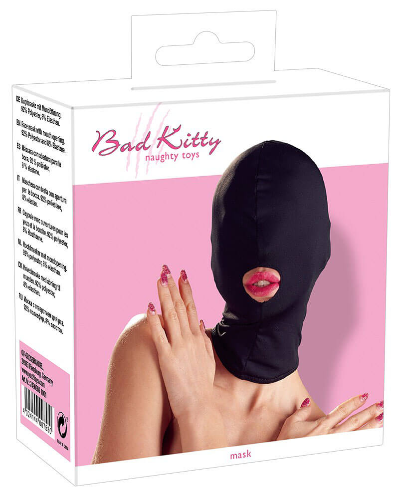 Head mask mouth black BK