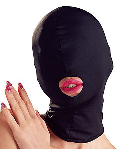 Head mask mouth black BK