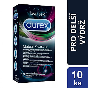 Durex Mutual Pleasure (10ks), kondomy pro společné vyvrcholení