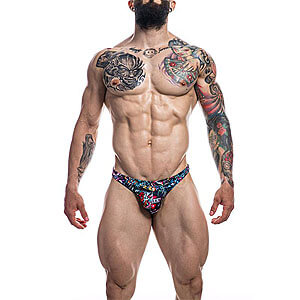 CUT4MEN Classic Thong (Tattoo) M