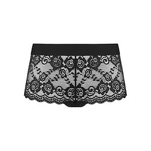 Underneath Ella Lace Short (Black), krajkové dámské boxerky