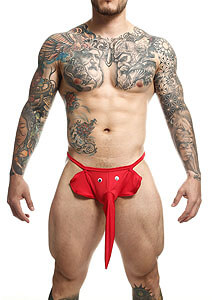 MOB Elephant Thong (Red), pánská tanga slon