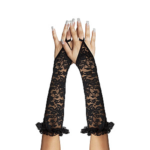 SoftLine Collection Gloves (Black), krajkové rukavice