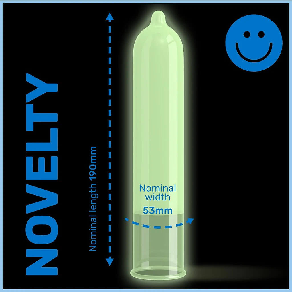 Pasante Glow (1ks), svítící kondom