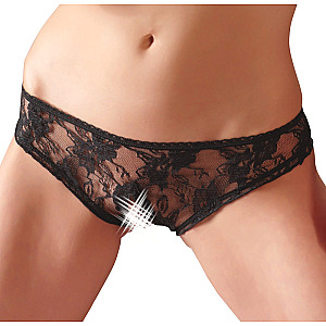 Cottelli Lingerie Briefs (C2310155), krajkové kalhotky černé M
