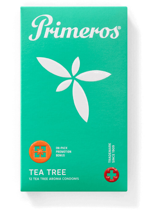 Aromatické kondomy Primeros Tea Tree 12ks