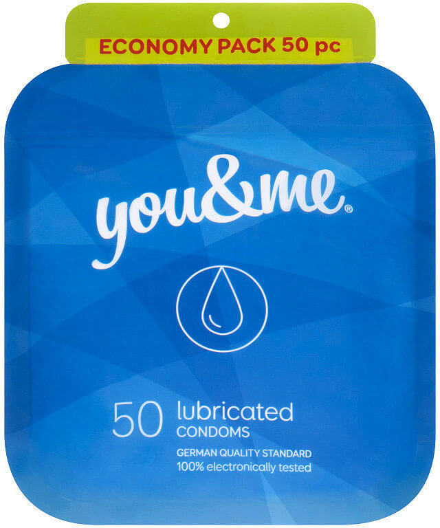 You & Me Lubricated 50ks - standardní lubrikované kondomy