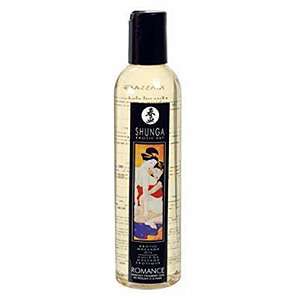 Profesionální masážní olej Shunga Erotic Massage Oil Romance Strawberries & Champagne 250 ml