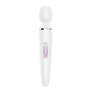 Satisfyer Wand-er Woman Vibrator White luxusní masážní hlavice 34 cm, nabíjecí