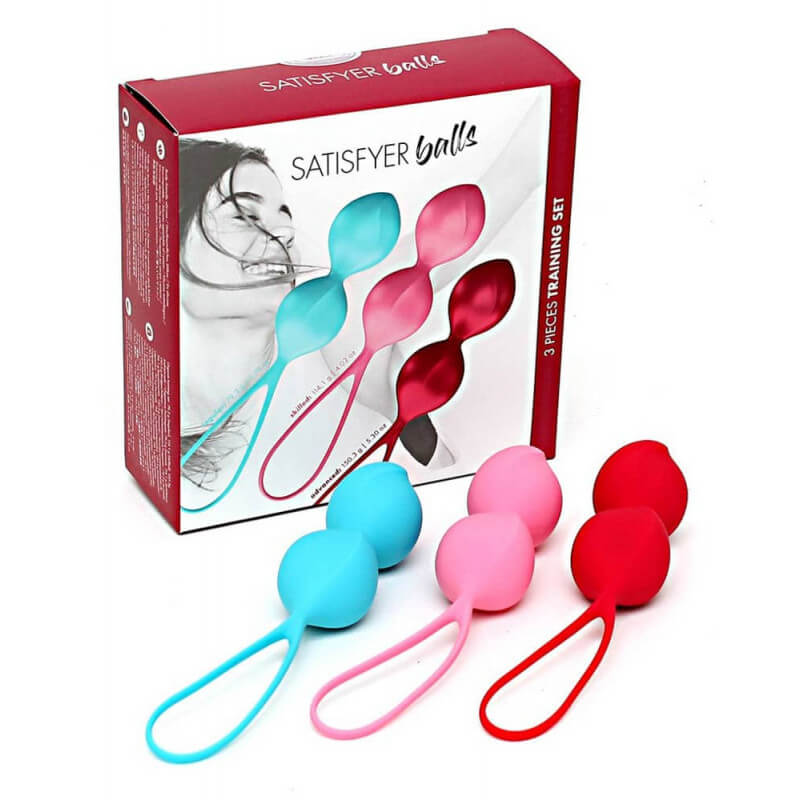 Zátěžové kuličky Satisfyer Balls C03 double 3 pack