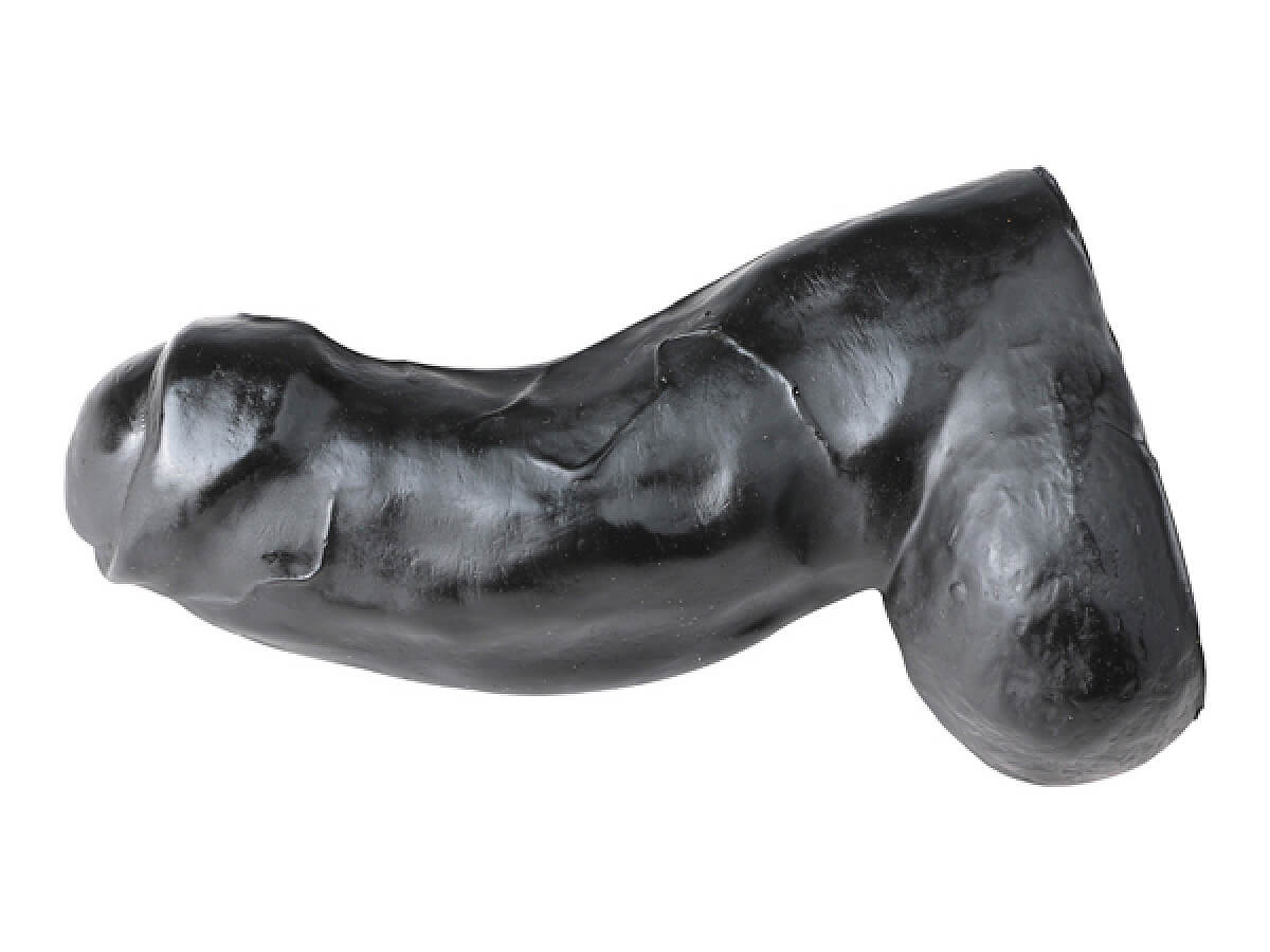 All Black Dildo 17 cm, masivní realistické dildo s průměrem 6 cm