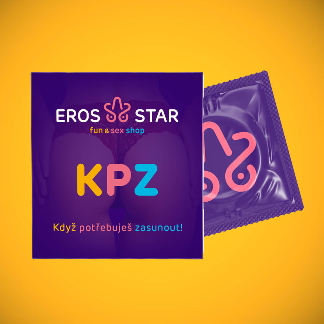 ErosStar KPZ, lubrikační gel 5ml s kondomem