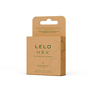 LELO HEX Condoms Organic (3ks), organické ultra tenké kondomy