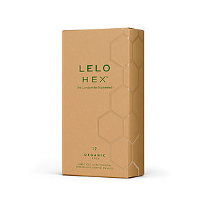 LELO HEX Condoms Organic (12ks), organické ultra tenké kondomy
