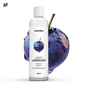 Satisfyer Juicy Lubricant 300 ml (Breezy Berry), borůvkový lubrikační gel