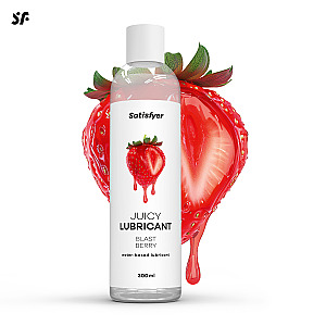 Satisfyer Juicy Lubricant 300 ml (Blast Berry), jahodový lubrikační gel