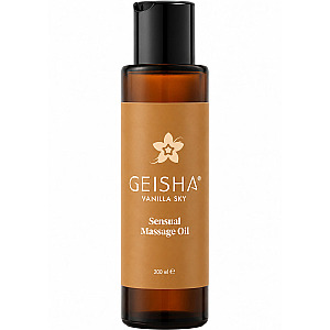 Geisha Sensual Massage Oil Vanilla Sky (200 ml), vanilkový masážní olej