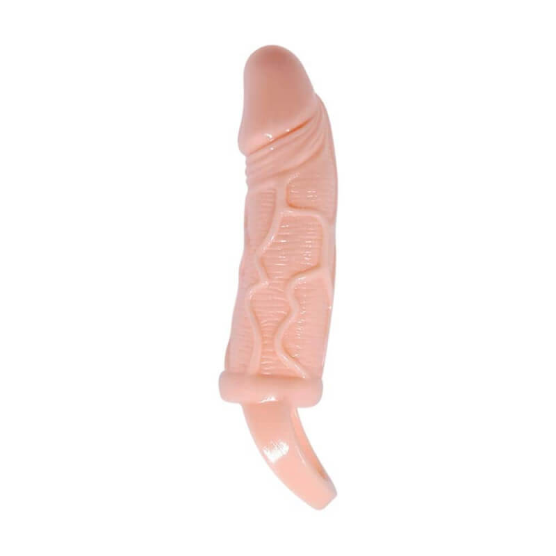 Baile Men Extension Vibrating Flesh - realistický vibrační návlek na penis
