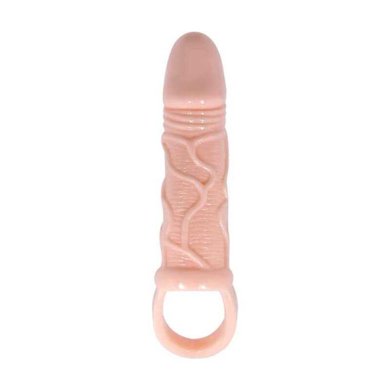 Baile Men Extension Vibrating Flesh - realistický vibrační návlek na penis