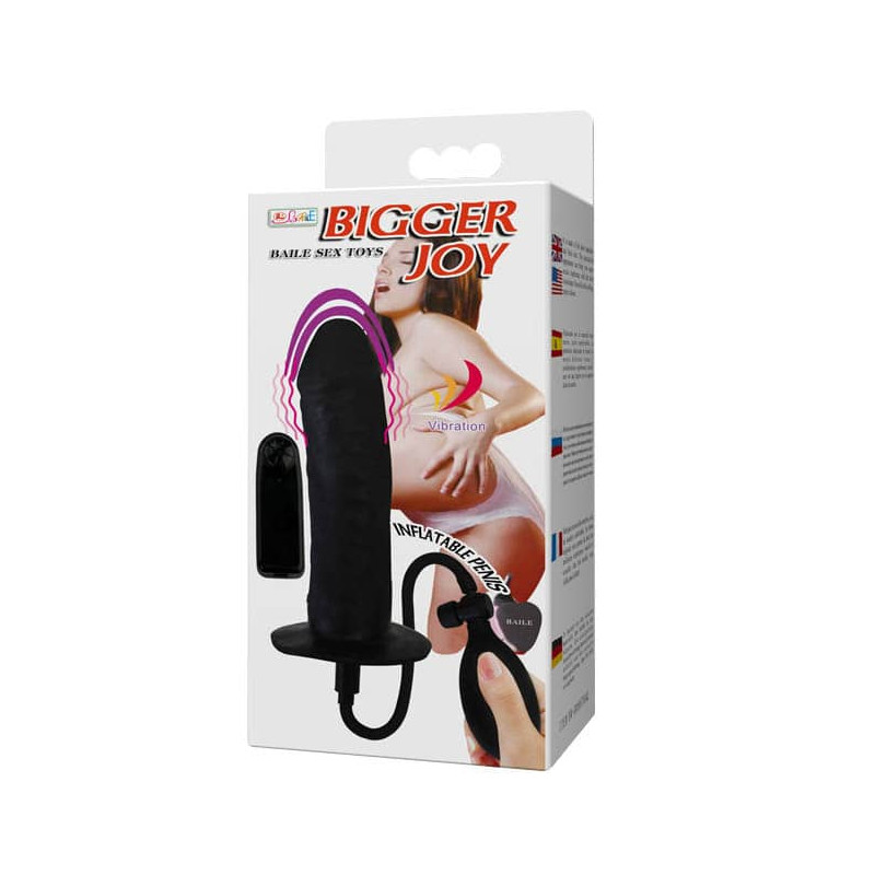 Nafukovací dildo Baile Bigger Joy Inflatable Penis