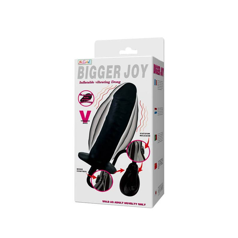 Nafukovací dildo Baile Bigger Joy Inflatable Vibrating Penis