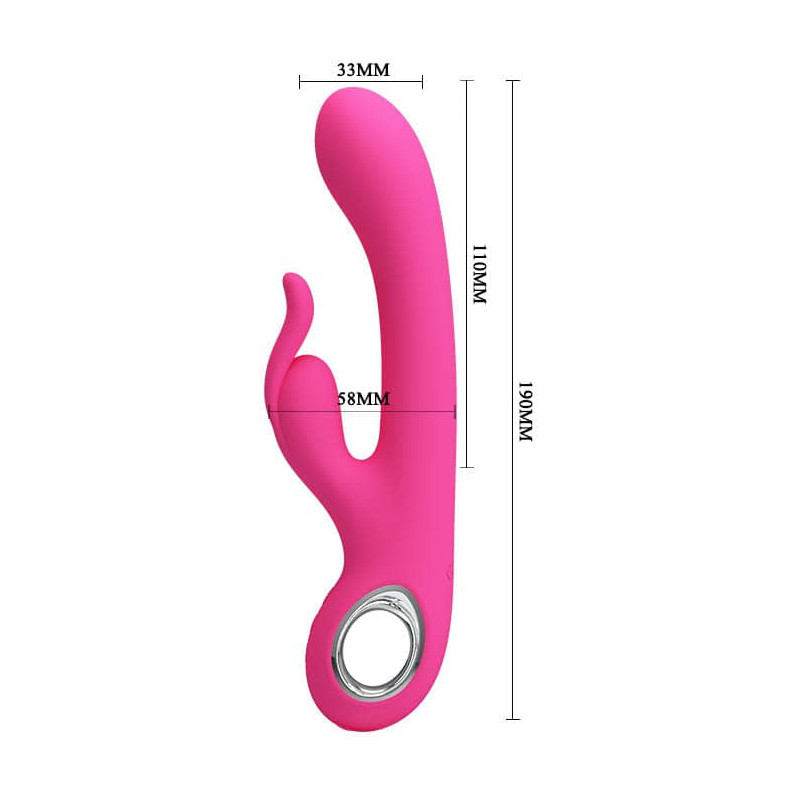 Multifunkční vibrátor Pretty Love Carina růžový klitoris G-bod