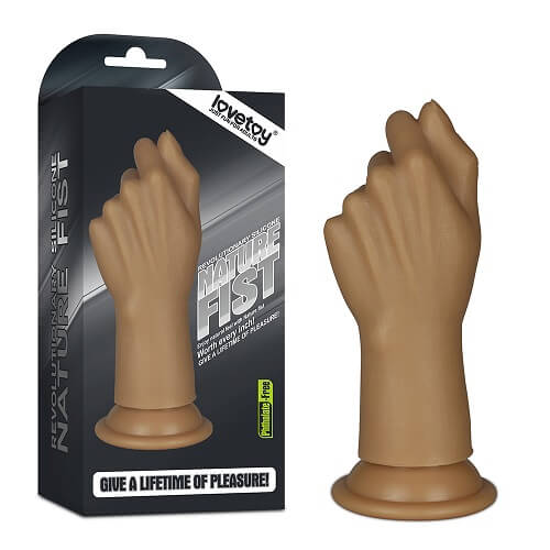 Silikonová pěst na fisting Lovetoy Silicone Nature Fist