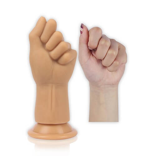 Silikonová pěst na fisting Lovetoy Silicone Nature Fist