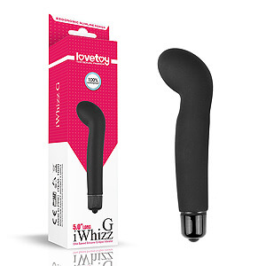 LoveToy iWhizz G černý mini vibrátor na dráždění bodu G 12,5 cm