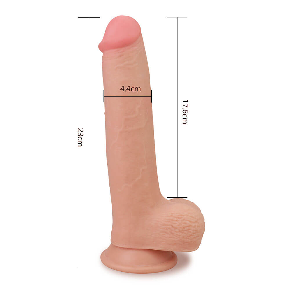 LoveToy Skinlike Soft Cock 8" (20 cm), realistické dildo s přísavkou