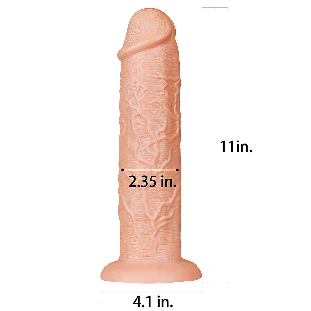 LoveToy Realistic Long Dildo 11" (27 cm), realistické dildo s přísavkou