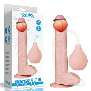 LoveToy Squirt Extreme Dildo 11" (28 cm), realistické stříkající dildo