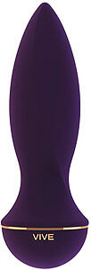 Vive ZESIRO - fialový vibrační kolík 14,5 cm, 10 režimů, nabíjecí