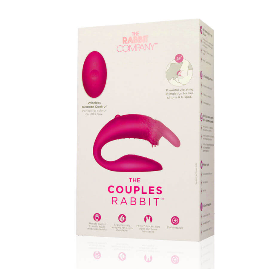 Párový vibrátor The Couples Rabbit by We-Vibe růžový