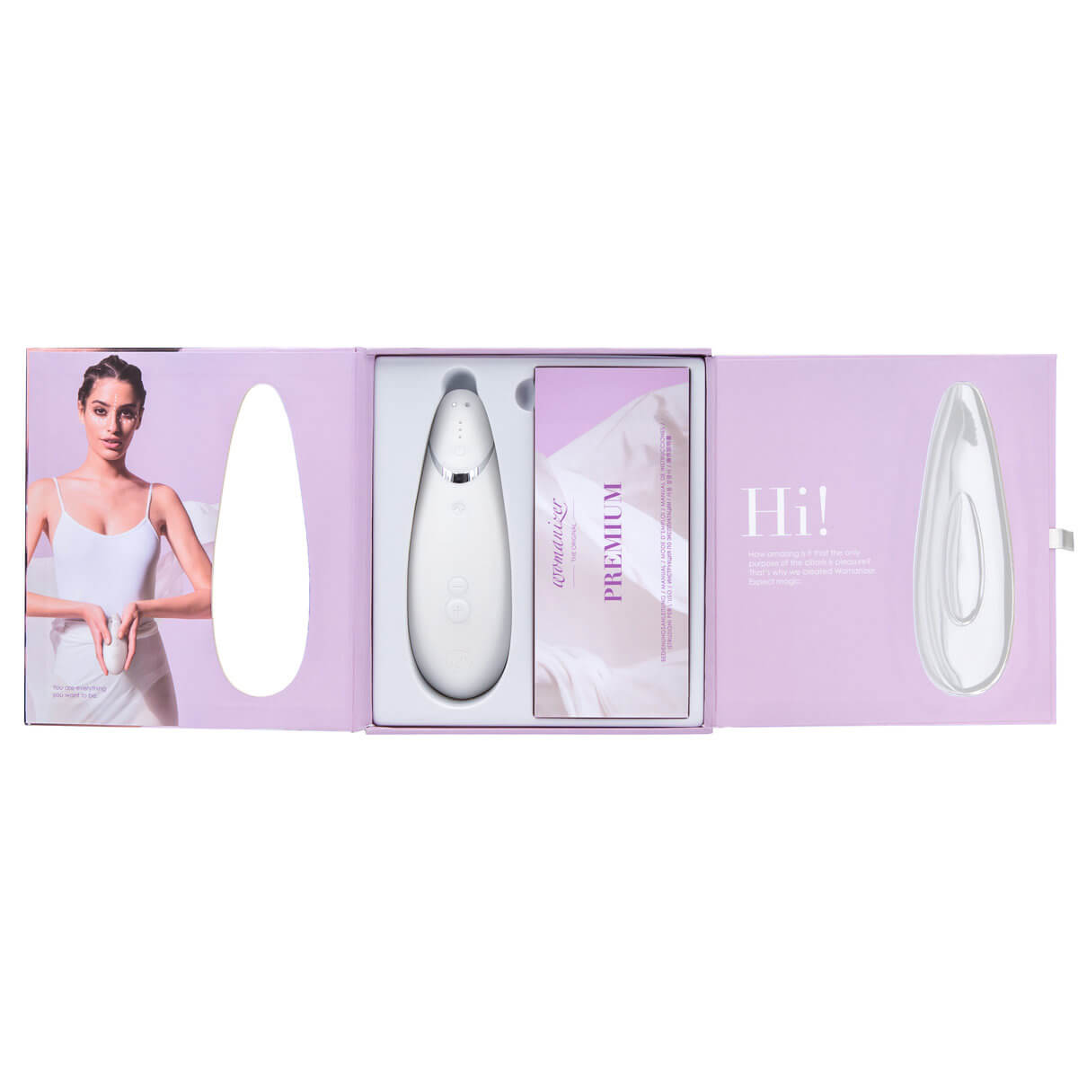 Womanizer Premium White and Chrome