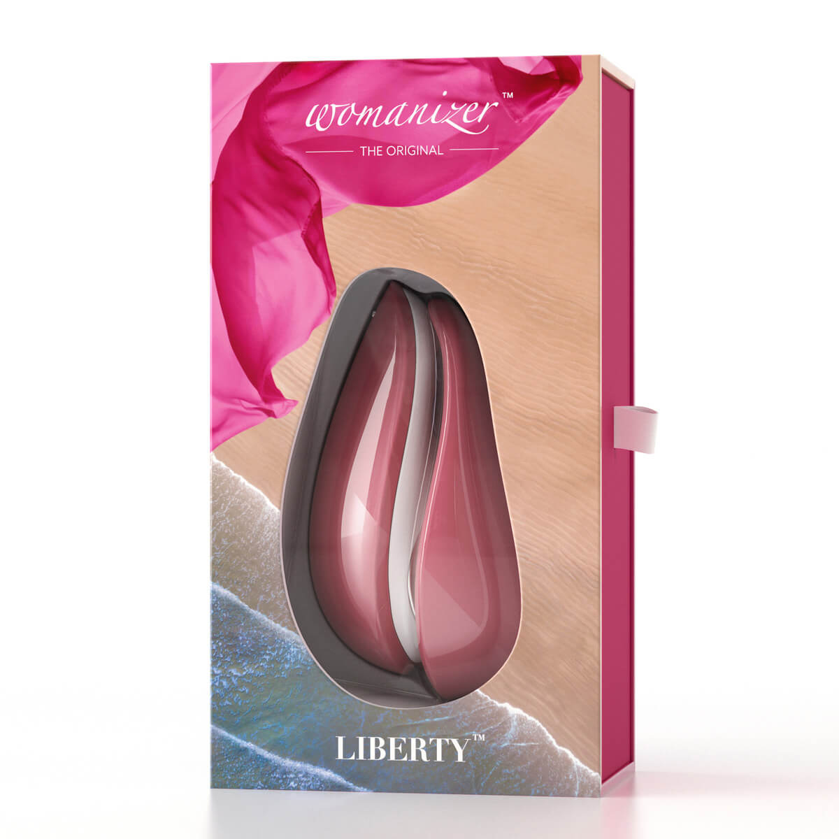 Womanizer Liberty Pink Rose stimulátor klitorisu