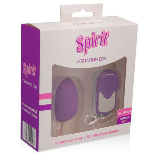 Spirit Small Vibrating Egg Remote purple