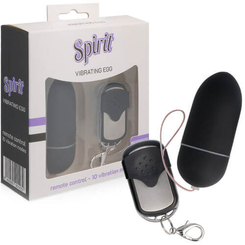 Spirit Large Vibrating Egg Remote black