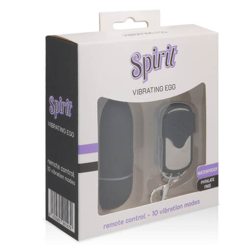 Spirit Large Vibrating Egg Remote black