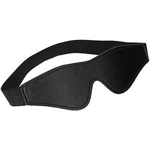 Robustní maska přes oči Fetish Submissive EYE MASK Vegan Leather
