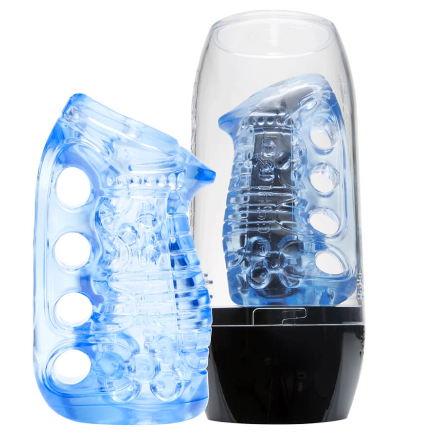 Fleshlight FLESHSKINS Grip Blue Ice with Case