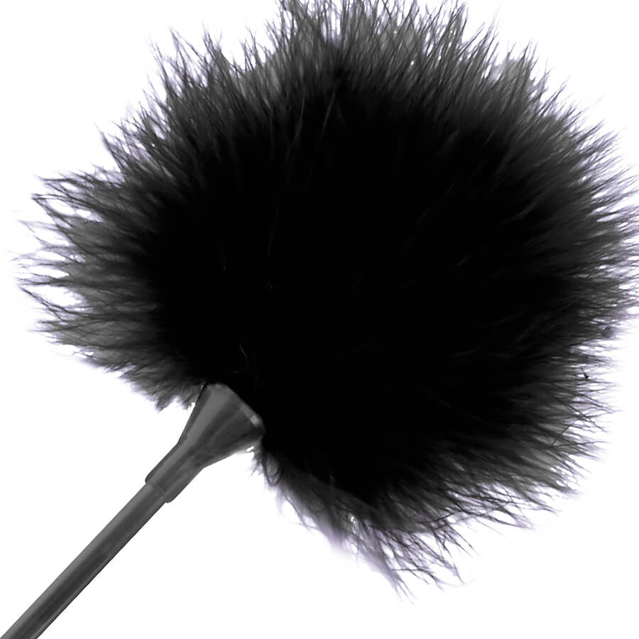 Darkness Black Feather - černé šimrací peříčko 42 cm