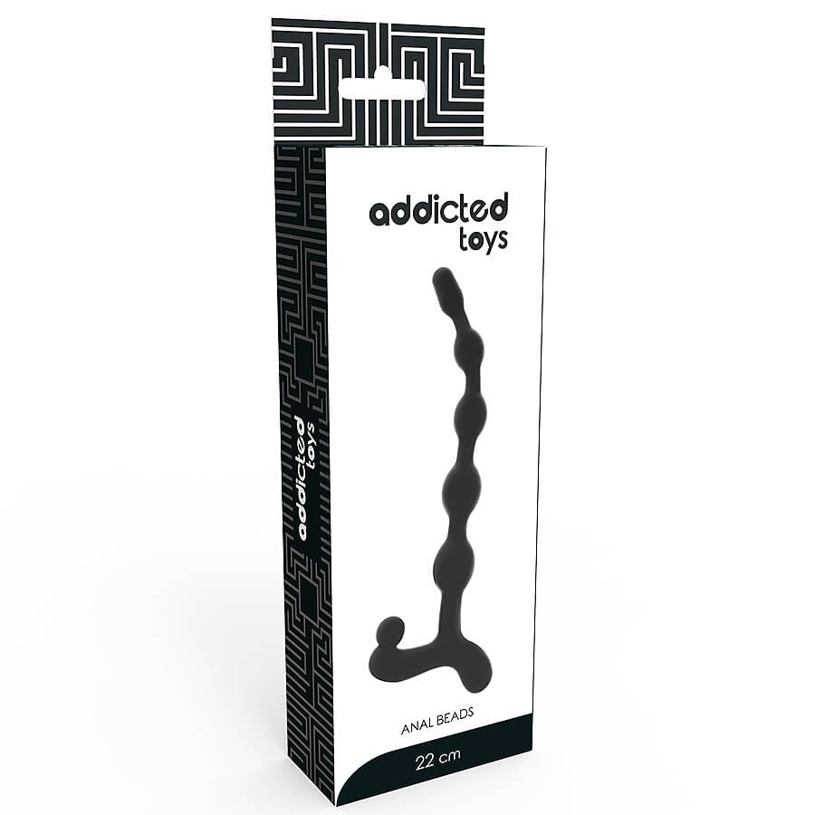 Addicted Toys Anal Beads černé stimulační anální kuličky 22 cm