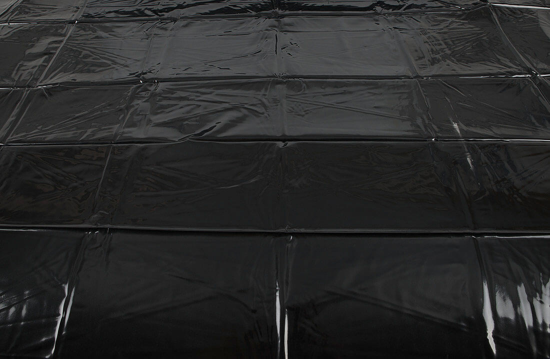 PVC prostěradlo 200x230 cm - černé